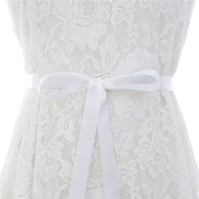 Load image into Gallery viewer, Mecresh Elegant Silver Rhinestones Wedding Belt Sash White Pink Ribbon Bridal Belt for Wedding Gown Wedding Accessories MYD022
