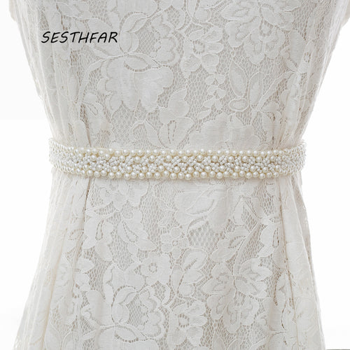Pearls Wedding Belts handmade Bridal Belts Fashionable Pearl Beaded Bridal Sashes Wedding Accessories J164